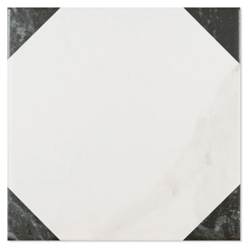 Marmor Klinker Viktoriano Oktagono Vit Matt 15x15 cm